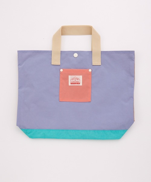 Ocean&Ground（オーシャン&グラウンド）の「ﾚｯｽﾝBAG MULTI（トートバッグ・キッズ・ライトパープル/ベージュ/ブルー/ライトグレー/ライトピンク/ライトブルー/エメラルド・FREE）」の17枚目の写真