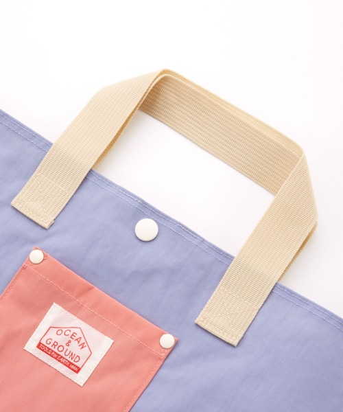 Ocean&Ground（オーシャン&グラウンド）の「ﾚｯｽﾝBAG MULTI（トートバッグ・キッズ・ライトパープル/ベージュ/ブルー/ライトグレー/ライトピンク/ライトブルー/エメラルド・FREE）」の20枚目の写真