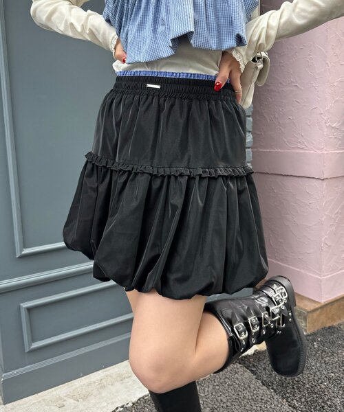 CIAOPANIC(チャオパニック)の「レザーライクバルーンミニスカート(スカート・レディース・ブラック/ボルドー・ONE SIZE)」の19枚目の写真