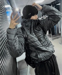 COSYHARU（コシハル）の「テックマルチジッパーフード軽量パディング（ダウンジャケット/コート）」