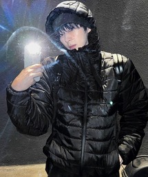 COSYHARU | テックマルチジッパーフード軽量パディング(ダウンジャケット/コート)