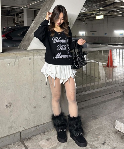 セール】フェイクファーレッグウォーマー（レッグウォーマー