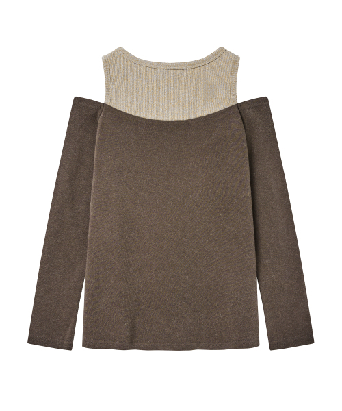 Midnight Move(ミッドナイトムーブ)の「2 eyelet t (brown)(Tシャツ/カットソー・レディース・その他・FREE)」の4枚目の写真
