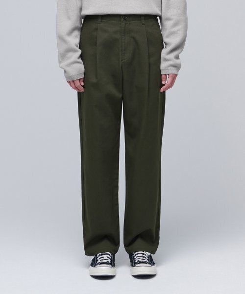 MUSINSA STANDARD（ムシンサスタンダード）の「ワンタックレギュラーフィットCcinoパンツ[カーキ]（その他パンツ・メンズ・その他・26/27/28/29/30/31/32/33/34/36/38/40/42）」の18枚目の写真
