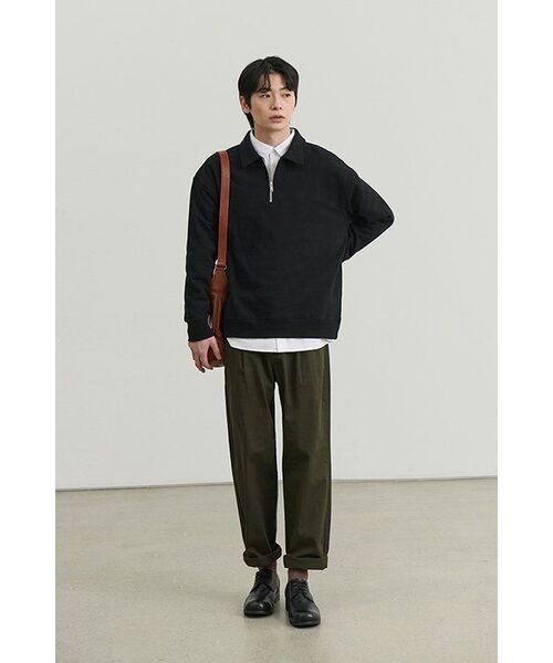 MUSINSA STANDARD（ムシンサスタンダード）の「ワンタックレギュラーフィットCcinoパンツ[カーキ]（その他パンツ・メンズ・その他・26/27/28/29/30/31/32/33/34/36/38/40/42）」の7枚目の写真