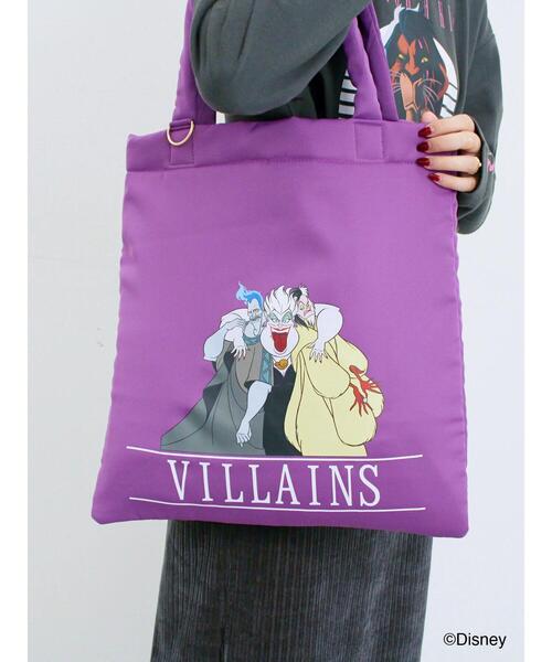 Samansa Mos2 blue（サマンサモスモスブルー）の「【Disney】ヴィランズ/トートバッグ（ハンドバッグ・レディース・パープル/ブラック/オフホワイト・F）」の3枚目の写真