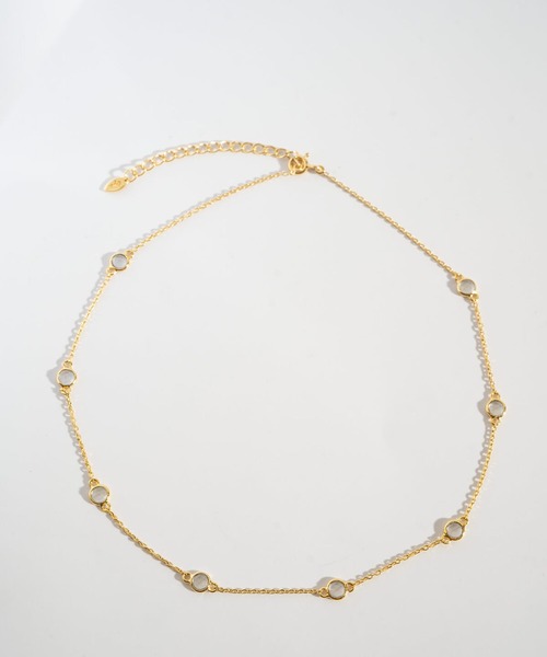 Ops.（オプス）の「ネックレス ゴールド チェーン 天然石 レディース シルバー925 【quinelle クィネル】（ネックレス・レディース・イエローゴールド・ONE SIZE）」の15枚目の写真