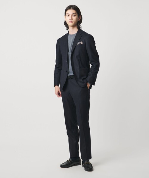 UNITED ARROWS（ユナイテッドアローズ）の「ストレッチフランネル シングル2ボタン テーラードジャケット COMFORT EASY-MODEL ヨコストレッチ（セットアップ・メンズ・グレー系/ネイビー・52/44/46/48/50）」の5枚目の写真