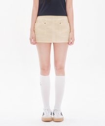 YOUHEE（ユヒ）の「COTTON POCKET MINI SKIRTS BEIGE（スカート）」