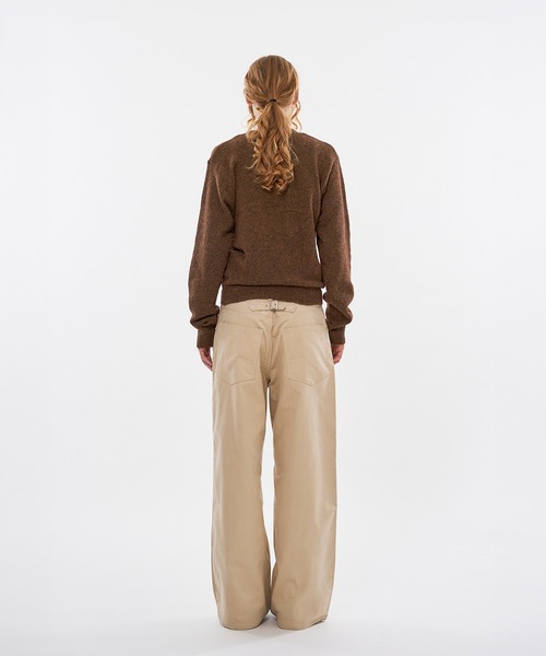WISH FOR EVER(ウィッシュフォーエバー)の「BUTTON CORDUROY CURVE WIDE PANTS / ボタンコーデュロイカーブワイドパンツ(その他パンツ・メンズ・ブラウン/アイボリー/ブラック・SMALL/LARGE/MEDIUM)」の14枚目の写真