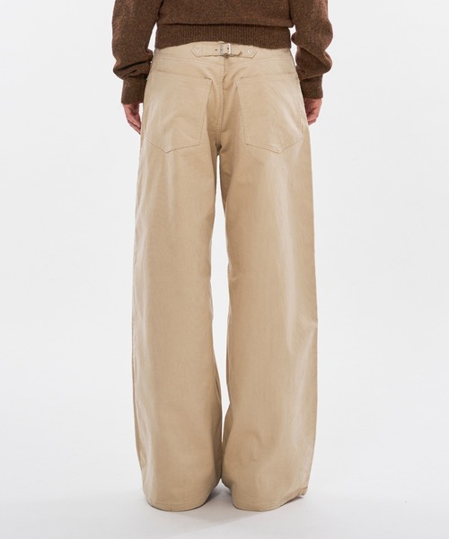 WISH FOR EVER(ウィッシュフォーエバー)の「BUTTON CORDUROY CURVE WIDE PANTS / ボタンコーデュロイカーブワイドパンツ(その他パンツ・メンズ・ブラウン/アイボリー/ブラック・SMALL/LARGE/MEDIUM)」の20枚目の写真
