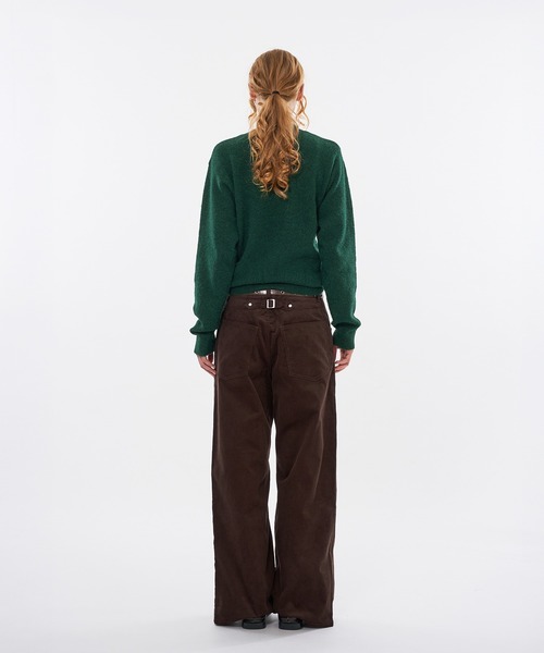 WISH FOR EVER(ウィッシュフォーエバー)の「BUTTON CORDUROY CURVE WIDE PANTS / ボタンコーデュロイカーブワイドパンツ(その他パンツ・メンズ・ブラウン/アイボリー/ブラック・SMALL/LARGE/MEDIUM)」の22枚目の写真