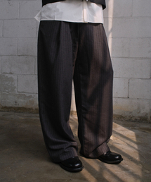 DIVEIN（ダイブイン）の「HBT STRIPE TROUSERS (CHARCOAL)（スラックス）」