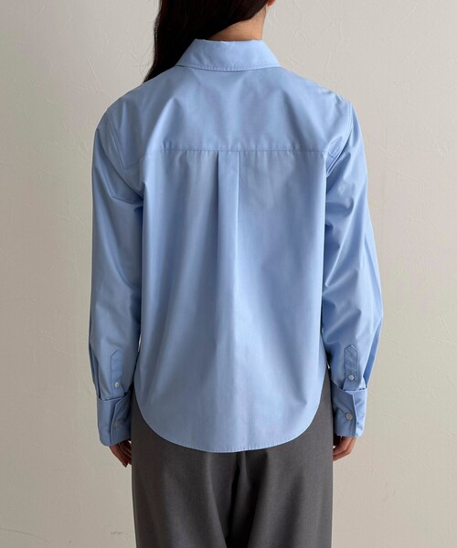 fredy emue（フレディエミュ）の「コンパクトシャツ（シャツ/ブラウス・レディース・サックスブルー/オフホワイト/ベージュ・38）」の14枚目の写真