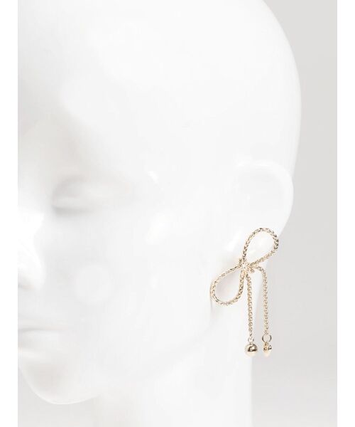 EMODA（エモダ）の「CHAIN RIBBON PIERCE（ピアス（両耳用）・レディース・シルバー/ゴールド・FREE）」の6枚目の写真