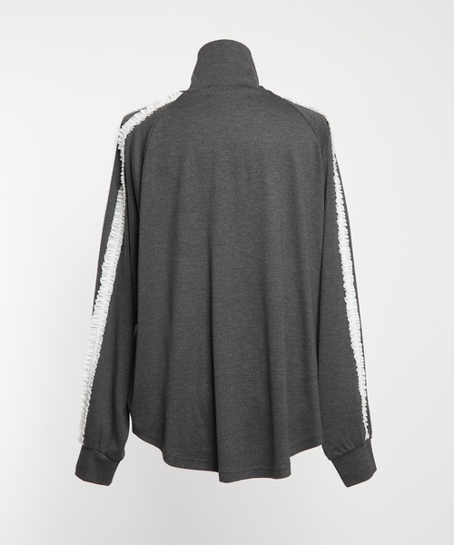 gomme（ゴム）の「フリルラインポンチブルゾン（ブルゾン・レディース・ブラック/チャコールグレー・MEDIUM）」の15枚目の写真