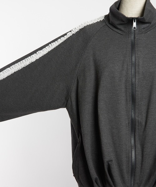 gomme（ゴム）の「フリルラインポンチブルゾン（ブルゾン・レディース・ブラック/チャコールグレー・MEDIUM）」の17枚目の写真