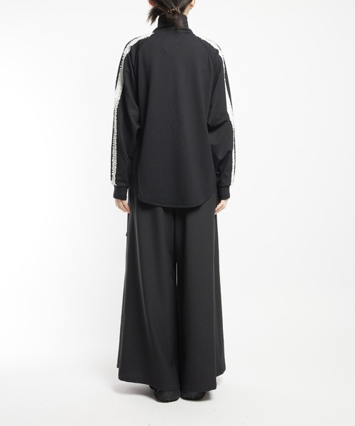 gomme（ゴム）の「フリルラインポンチブルゾン（ブルゾン・レディース・ブラック/チャコールグレー・MEDIUM）」の9枚目の写真