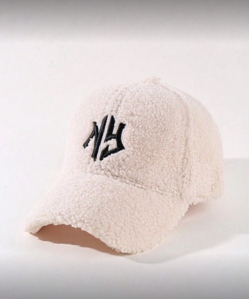VIBGYOR(ヴィブジョー)の「【IZU】 ボアロゴキャップ(キャップ・レディース・アイボリー/ブラック/ブラウン・FREE)」の4枚目の写真