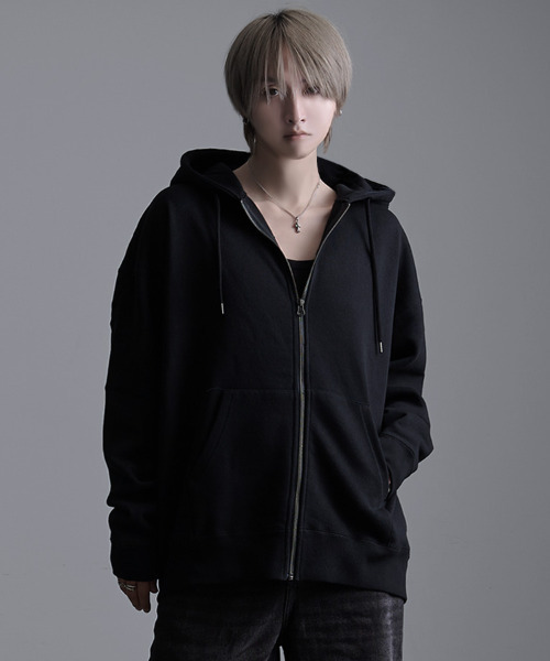 CavariA USA Cotton Heavyweight White Zip Parka — толстовка на молнии из плотного хлопка
