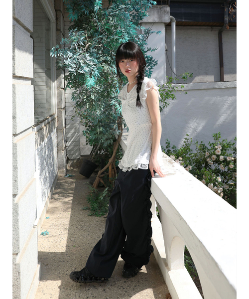 UGLY SHADOW(アグリーシャドウ)の「サイドフリルパンツ(ネイビー)(その他パンツ・レディース・その他・MEDIUM)」の10枚目の写真