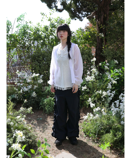 UGLY SHADOW(アグリーシャドウ)の「サイドフリルパンツ(ネイビー)(その他パンツ・レディース・その他・MEDIUM)」の9枚目の写真