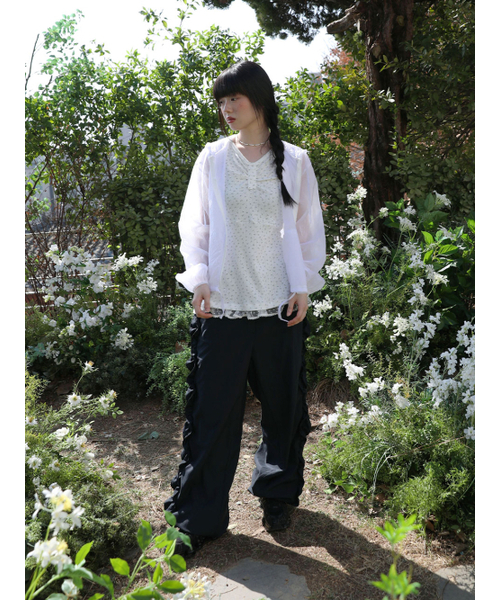 UGLY SHADOW(アグリーシャドウ)の「サイドフリルパンツ(ネイビー)(その他パンツ・レディース・その他・MEDIUM)」の8枚目の写真