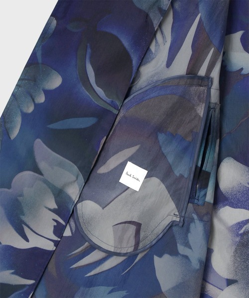 Paul Smith（ポールスミス）の「"Hot Summer" ロングトレンチコート / 133114 088Y（トレンチコート・メンズ・ライトブルーグレー/ネイビー・MEDIUM/LARGE/X-LARGE/SMALL）」の5枚目の写真