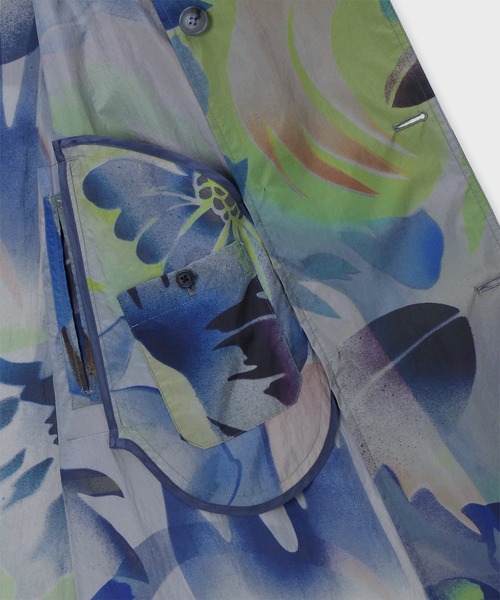 Paul Smith（ポールスミス）の「"Hot Summer" ロングトレンチコート / 133114 088Y（トレンチコート・メンズ・ライトブルーグレー/ネイビー・MEDIUM/LARGE/X-LARGE/SMALL）」の11枚目の写真