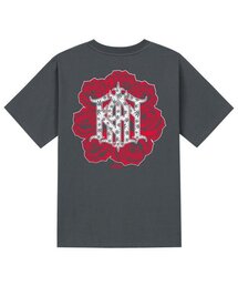 KTG0154 チカーノローズ 半袖Tシャツ - グレー