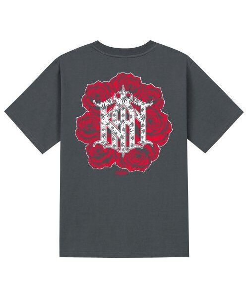 KAN6312(カン6312)の「KTG0154 チカーノローズ 半袖Tシャツ - グレー(Tシャツ/カットソー・メンズ・その他・SMALL/MEDIUM/LARGE/X-LARGE)」の1枚目の写真