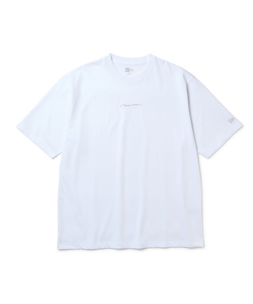 NEW ERA(ニューエラ)の「ニューエラ 半袖Tシャツ オーバーサイズ 筆記体ロゴ(Tシャツ/カットソー・メンズ・ブルー/ブラック/ホワイト・L/M/S/XXL/XL)」の1枚目の写真