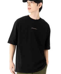 ニューエラ 半袖Tシャツ オーバーサイズ 筆記体ロゴ