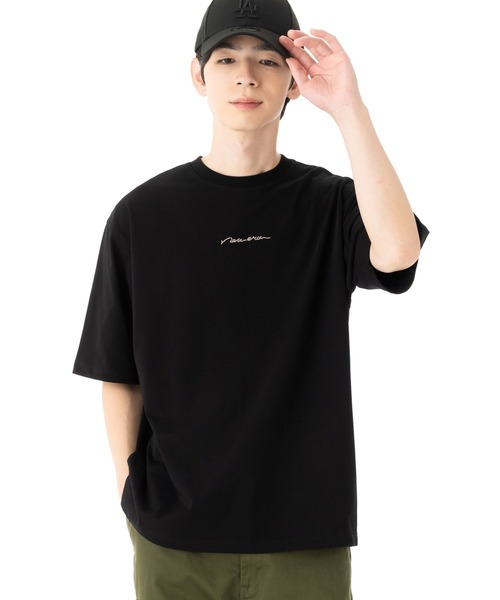 NEW ERA(ニューエラ)の「ニューエラ 半袖Tシャツ オーバーサイズ 筆記体ロゴ(Tシャツ/カットソー・メンズ・ブルー/ブラック/ホワイト・L/M/S/XXL/XL)」の4枚目の写真