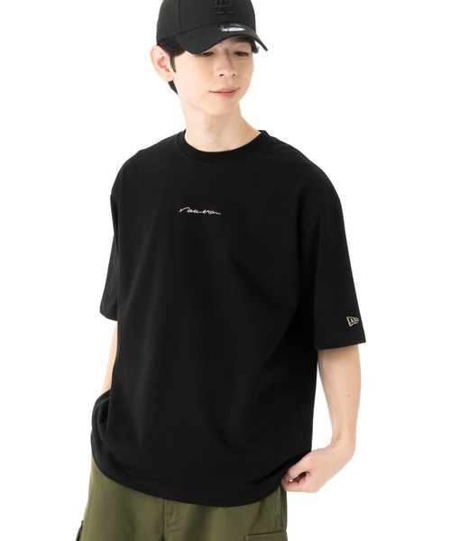 NEW ERA(ニューエラ)の「ニューエラ 半袖Tシャツ オーバーサイズ 筆記体ロゴ(Tシャツ/カットソー・メンズ・ブルー/ブラック/ホワイト・L/M/S/XXL/XL)」の5枚目の写真
