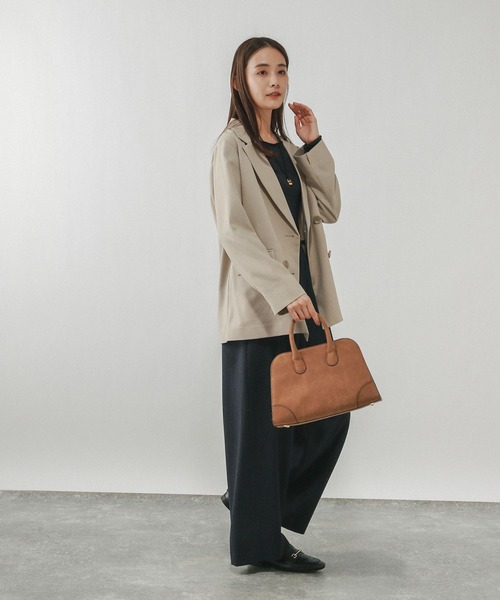 GLOBAL WORK(グローバルワーク)の「Fffit エフィット/温度調節ストレッチボートネックTシャツ長袖/612404(Tシャツ/カットソー・レディース・ブラック/ホワイト/ブラウン系その他6・LARGE/X-LARGE/SMALL/MEDIUM)」の9枚目の写真