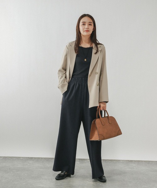 GLOBAL WORK(グローバルワーク)の「Fffit エフィット/温度調節ストレッチボートネックTシャツ長袖/612404(Tシャツ/カットソー・レディース・ブラック/ホワイト/ブラウン系その他6・LARGE/X-LARGE/SMALL/MEDIUM)」の8枚目の写真