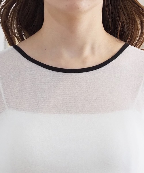 tiptop（ティップトップ）の「前後2wayシアードット裾ティアードロンT（Tシャツ/カットソー・レディース・ホワイト系その他/ブラック/オフホワイト/ブラック系その他・FREE）」の19枚目の写真