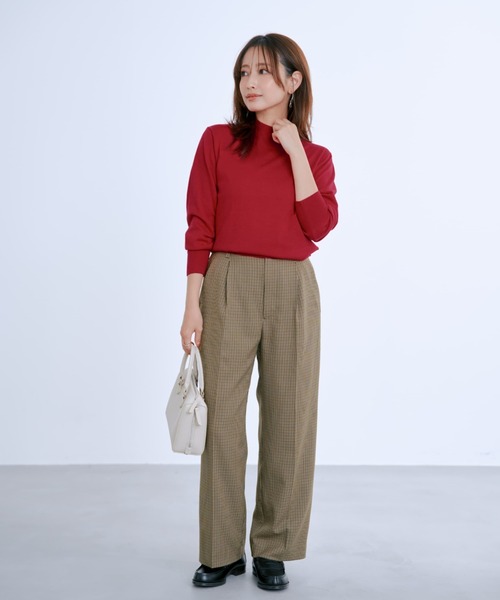 COHINA(コヒナ)の「シルクウールハイネックニット 【低身長・小柄女性】(ニット/セーター・レディース・ブラック/レッド/ホワイト/ブルー/グレー・ONE SIZE)」の10枚目の写真