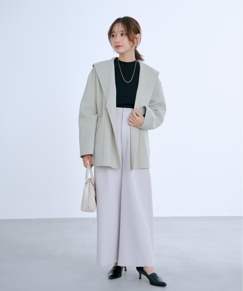 COHINA(コヒナ)の「シルクウールハイネックニット 【低身長・小柄女性】(ニット/セーター・レディース・ブラック/レッド/ホワイト/ブルー/グレー・ONE SIZE)」の15枚目の写真