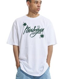 ラン&ガン 半袖Tシャツ ホワイト グリーン