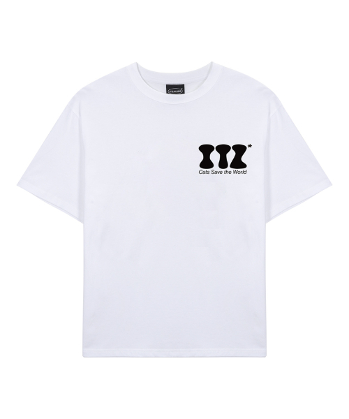 ITZAVIBE(イッザバイブ)の「ITZ MINI LOGO T SHIRT - WHITE(Tシャツ/カットソー・レディース・その他・LARGE)」の1枚目の写真