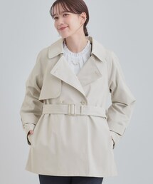 SHOO・LA・RUE | 【S-LL/撥水】通勤やお出かけにも活躍 ミドルトレンチコート(トレンチコート)