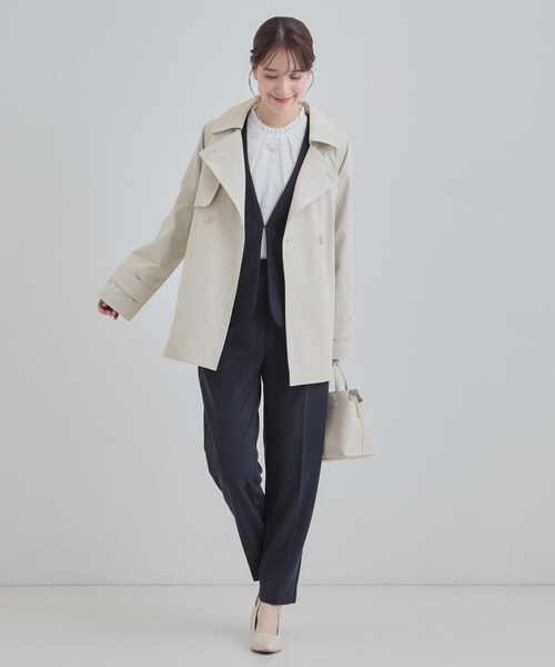 セール】【S-LL/撥水】通勤やお出かけにも活躍 ミドルトレンチコート