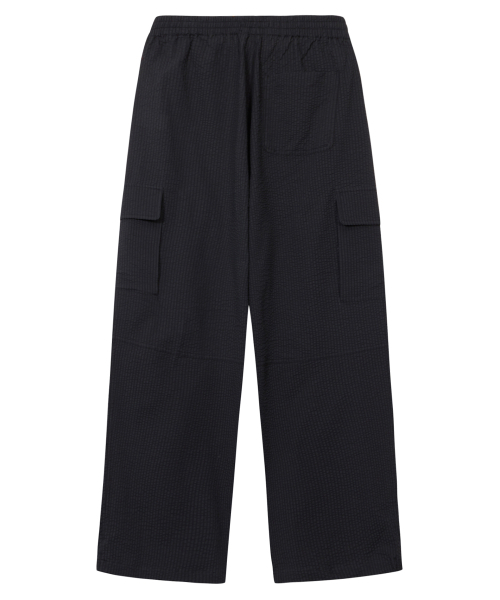 ULKIN（ウルキン）の「[ランウェイ] シアサーカーカーゴパラシュートパンツ_チャコール（その他パンツ・レディース・チャコール・FREE）」の2枚目の写真