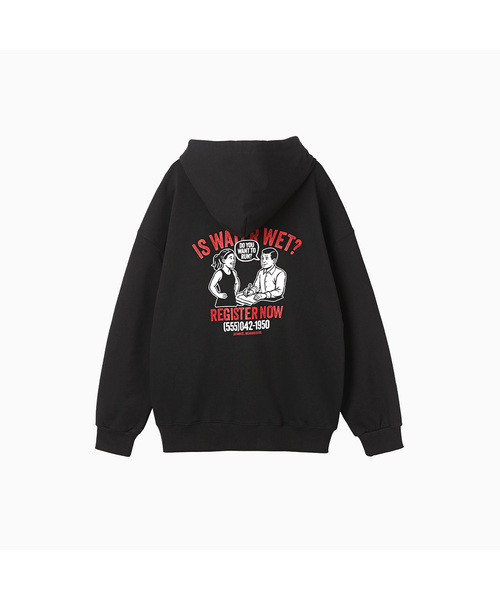 MENASOO(ミナス)の「Menasoo Cartoon Graffiti Two Way Hoodie Zip Up_Black(パーカー・レディース・ブラック・MEDIUM/LARGE)」の1枚目の写真