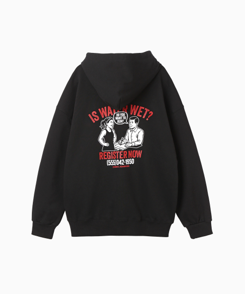 MENASOO(ミナス)の「Menasoo Cartoon Graffiti Two Way Hoodie Zip Up_Black(パーカー・レディース・ブラック・MEDIUM/LARGE)」の9枚目の写真