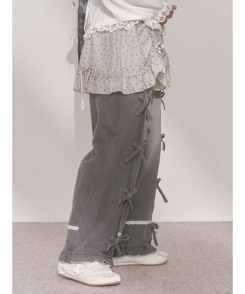 merry jenny（メリージェニー）の「airy lace apron（スカート・レディース・その他1/グレー/オフホワイト・FREE）」の13枚目の写真