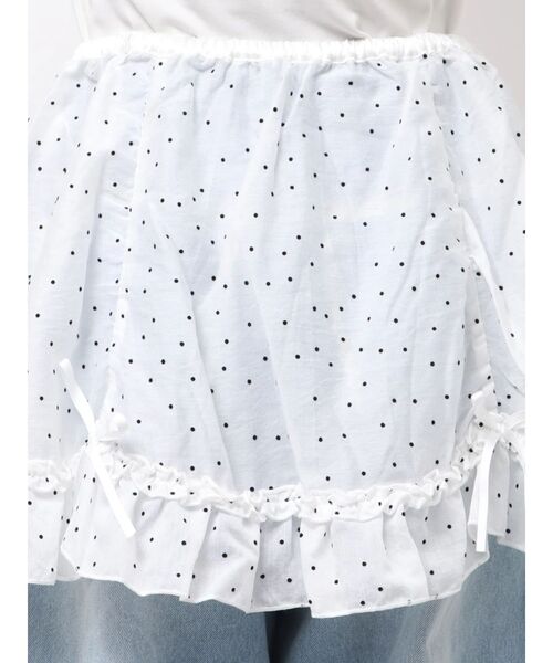 merry jenny(メリージェニー)の「airy lace apron(スカート・レディース・その他1/グレー/オフホワイト・FREE)」の7枚目の写真