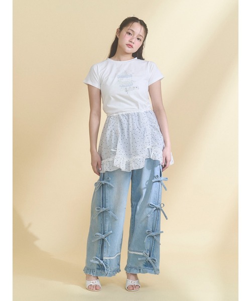 merry jenny(メリージェニー)の「airy lace apron(スカート・レディース・その他1/グレー/オフホワイト・FREE)」の19枚目の写真